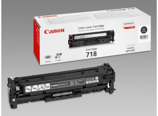 Toner CANON 718BK 3.4K sort 